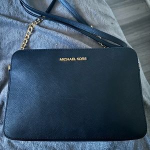 Medium black authentic Mk crossbody bag